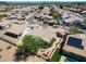 Expansive aerial shot of residential area, showcasing diverse homes with inviting backyard spaces at 20630 N 42Nd Ave, Glendale, AZ 85308