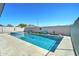 Backyard pool and spa with patio area surrounded by a privacy wall at 26915 N 54Th Ave, Phoenix, AZ 85083