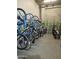 Secured community bike storage room with multiple bicycle racks for resident convenience at 3131 N Central Ave # 3001, Phoenix, AZ 85012