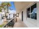 Exterior balcony features a wrought iron railing overlooking common area at 3314 N 68Th St # 247, Scottsdale, AZ 85251