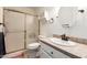 A clean bathroom featuring a shower and toilet at 3345 E University Dr # 29, Mesa, AZ 85213