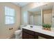 Cozy bathroom featuring ample counter space, great lighting, and modern fixtures at 6853 E Posada Cir, Mesa, AZ 85212