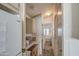 Hallway featuring a built in desk and storage leading to the bedroom at 7750 E Broadway Rd # 294, Mesa, AZ 85208