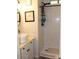 Modern bathroom with a vessel sink, walk-in shower, and stylish fixtures at 7807 E Main St # D-6, Mesa, AZ 85207