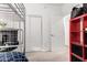 Bedroom with loft bed, storage, closet and view to second closet/storage at 8325 N 61St Ln, Glendale, AZ 85302