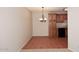 Dining area with pendant lighting and tile flooring at 8625 E Belleview Pl # 1012, Scottsdale, AZ 85257