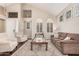 Bright living room featuring vaulted ceiling, natural light, and comfortable seating at 9758 E Monterey Ave, Mesa, AZ 85209