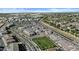 Wide-angle shot showcases a neighborhood's layout with well-designed roads, houses, and nearby amenities at 1255 N Arizona Ave # 1043, Chandler, AZ 85225