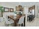 Eat-in kitchen features stainless appliances and stylish pendant lighting above the island at 1255 N Arizona Ave # 1043, Chandler, AZ 85225