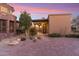 Front yard landscaping featuring desert plants and stone pathway at 15956 E Tombstone Trl, Fountain Hills, AZ 85268