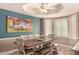 Comfortable dining area with ample seating and a bay window providing natural light at 1632 S Alba Cir, Mesa, AZ 85204