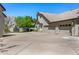 Large detached garage offering ample parking, featuring a private driveway with plenty of room to maneuver at 1632 S Alba Cir, Mesa, AZ 85204