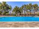 Wide view of pool, patio and lounge chairs at 1632 S Alba Cir, Mesa, AZ 85204