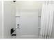 Bright bathroom featuring sleek fixtures, a neutral color palette, and a refreshing shower design at 1679 E Dogwood Ln, Gilbert, AZ 85295