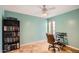 The secondary bedroom can be a perfect flex space, offering stylish tile and a view at 2167 E Aspen Dr, Tempe, AZ 85282