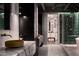 Elegant bathroom showcasing marble countertops, dual sinks, and a glass-enclosed shower at 2211 E Camelback Rd # 605, Phoenix, AZ 85016