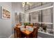 Cozy dining area with views to the back at 2348 W Comstock Dr, Chandler, AZ 85224