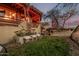 Secluded backyard with bench, and a desert view at 3201 N 91St St, Mesa, AZ 85207