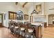 Entertain in style at this large kitchen bar, featuring gorgeous countertops and custom chairs at 5902 E Arcadia Ln, Phoenix, AZ 85018