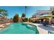 Inviting backyard pool and patio area, perfect for swimming and outdoor fun with Gathering and friends at 6720 W Mcrae Way, Glendale, AZ 85308