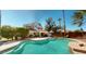 Gorgeous backyard pool and patio area, ideal for outdoor entertaining and relaxation at 6720 W Mcrae Way, Glendale, AZ 85308