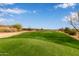 Picturesque green golf course with lush landscaping and desert views at 10796 E Betony Dr, Scottsdale, AZ 85255