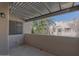 Cozy balcony providing an outdoor space to relax with covered pergola at 11333 N 92Nd St # 2080, Scottsdale, AZ 85260