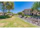 Well-maintained lawns and a picturesque rock garden enhance the beauty of these condo units at 11333 N 92Nd St # 2080, Scottsdale, AZ 85260