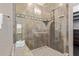 Elegant glass enclosed shower with built in bench at 12625 N Saguaro Blvd # 203, Fountain Hills, AZ 85268