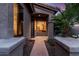 Inviting front entry with a view to the interior, framed by mature landscaping and natural light at 1528 E Harrison St, Gilbert, AZ 85295