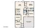 Open-concept floorplan featuring four bedrooms, two bathrooms, living room and kitchen at 16010 S Elizabeth Pl, Arizona City, AZ 85123