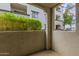 Patio overlooking manicured landscaping at 3302 N 7Th St # 108, Phoenix, AZ 85014