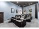 Comfortable home theater room featuring plush seating and a large screen for entertainment at 3302 N 7Th St # 108, Phoenix, AZ 85014