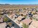 Panoramic aerial view of a neighborhood highlighting desert landscaping and mountain views at 4330 W Aracely Dr, New River, AZ 85087