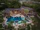 Aerial view of the estate featuring a large pool, landscaped grounds, and architectural details, showcasing luxury living at 5040 N Arcadia Dr, Phoenix, AZ 85018