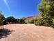 Expansive desert land with mountain views, mature trees, and brilliant blue sky at 5040 N Arcadia Dr, Phoenix, AZ 85018