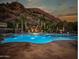 Luxury pool area with integrated spa and captivating mountain views, perfect for relaxation and outdoor enjoyment at 5040 N Arcadia Dr, Phoenix, AZ 85018