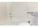 Bathroom with a shower and tub combo, toilet and vanity at 5472 W Fulton St, Phoenix, AZ 85043