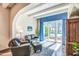 This sitting room offers natural light, comfortable furniture, and access to the patio at 5801 N 25Th Pl, Phoenix, AZ 85016