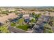 Aerial view of a suburban estate with manicured lawns and desert surroundings at 10059 W Villa Lindo Dr, Peoria, AZ 85383