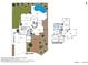 Detailed floor plan showcasing the layout of the house, including the dimensions of each room and outdoor features at 2008 E Rock Wren Rd, Phoenix, AZ 85048