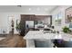 Modern kitchen with stainless steel appliances and a granite countertop island at 22372 E Duncan St, Queen Creek, AZ 85142