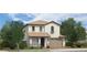 Charming two-story home with a tile roof, covered porch, and a well-manicured landscaped yard at 23781 N 162Nd Ave, Surprise, AZ 85387
