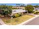 An aerial view of a house on the corner with a lush green lawn at 4249 E Mitchell Dr, Phoenix, AZ 85018