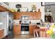 Modern kitchen featuring stainless steel appliances, updated cabinetry, and ample counter space at 4945 E Shapinsay Dr, San Tan Valley, AZ 85140