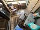 A charming balcony with cozy seating and decorative turtle pillows at 5110 N 31St Way # 345, Phoenix, AZ 85016
