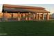 Outdoor ramada featuring covered picnic tables and seating, perfect for neighborhood get-togethers and Gathering picnics at 6790 S Springs Pl, Chandler, AZ 85249