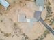 Overhead aerial view of property shows house layout at 28834 N 175Th Ave, Surprise, AZ 85387
