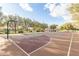 Outdoor basketball court featuring mature trees and well maintained surface at 3439 E Shannon St, Gilbert, AZ 85295