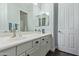 Bathroom with sleek vanity, neutral colors, and modern finishes at 3439 E Shannon St, Gilbert, AZ 85295